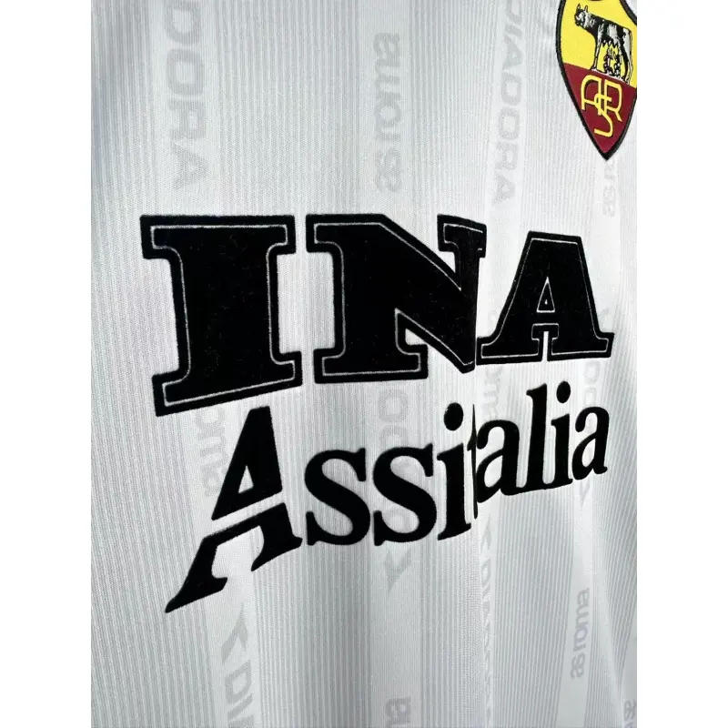 Camiseta AS Roma 1999/00 Away Retro Blanco