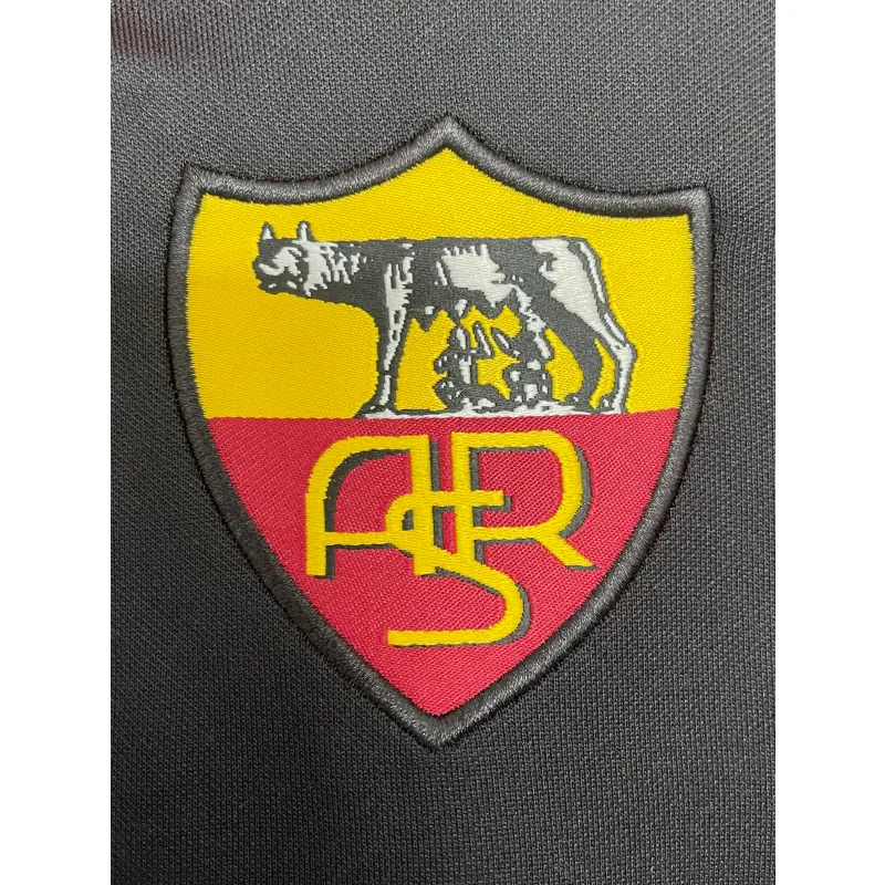 Camiseta AS Roma 1998/99 Third Retro Negro/Naranja/Gris