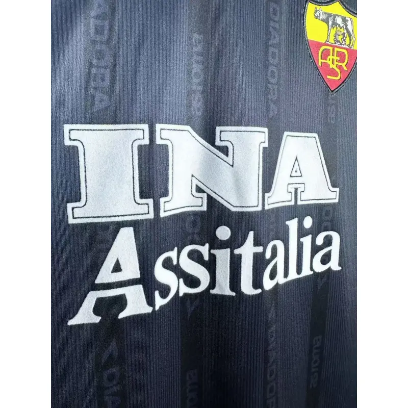 Camiseta AS Roma 1999/00 Third Retro ML Azul Marino