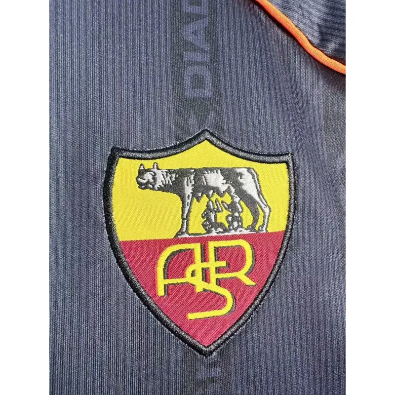 Camiseta AS Roma 1999/00 Third Retro ML Azul Marino