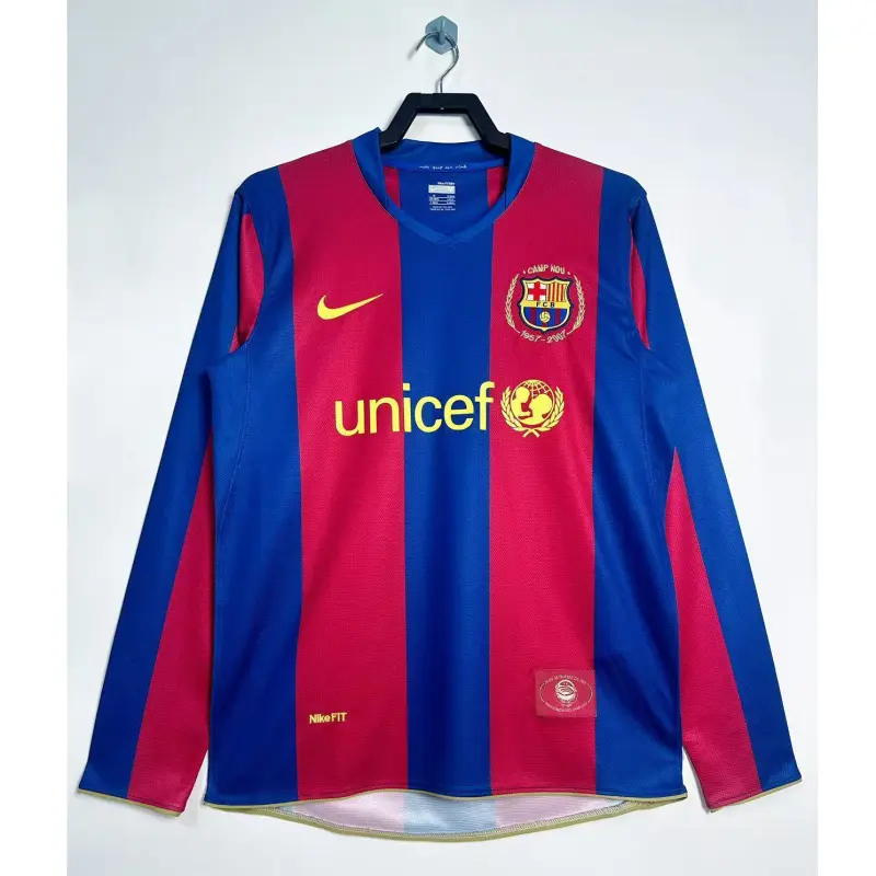 Camiseta Barcelona 2007/08 Home Retro ML Rojo/Azul