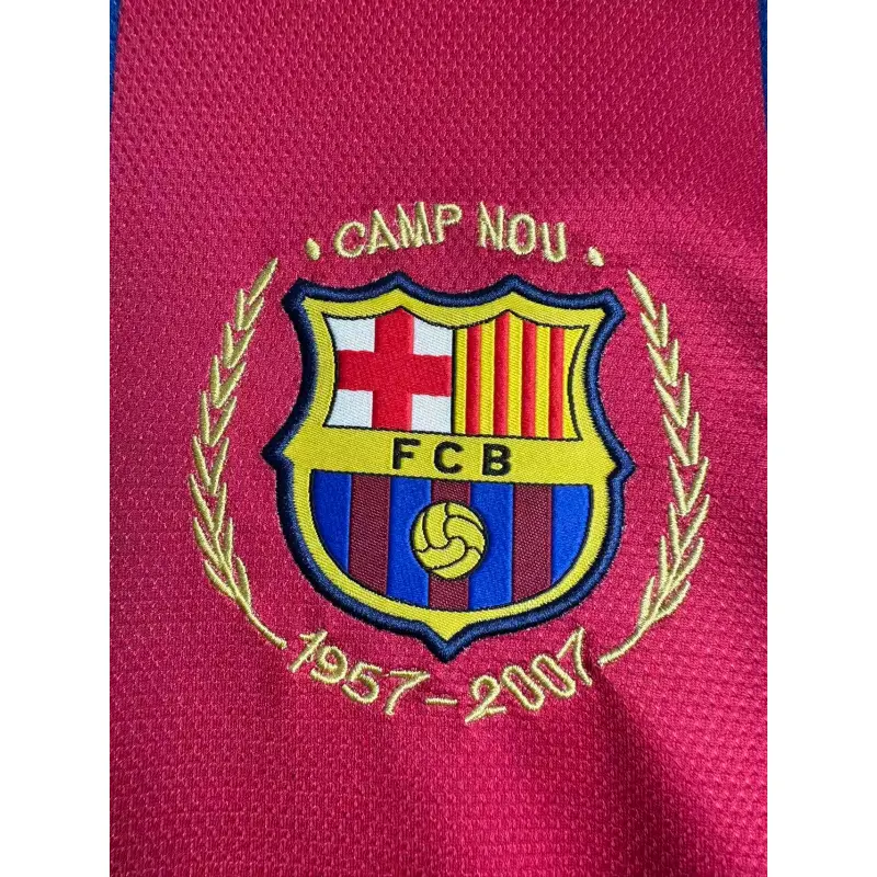 Camiseta Barcelona 2007/08 Home Retro ML Rojo/Azul