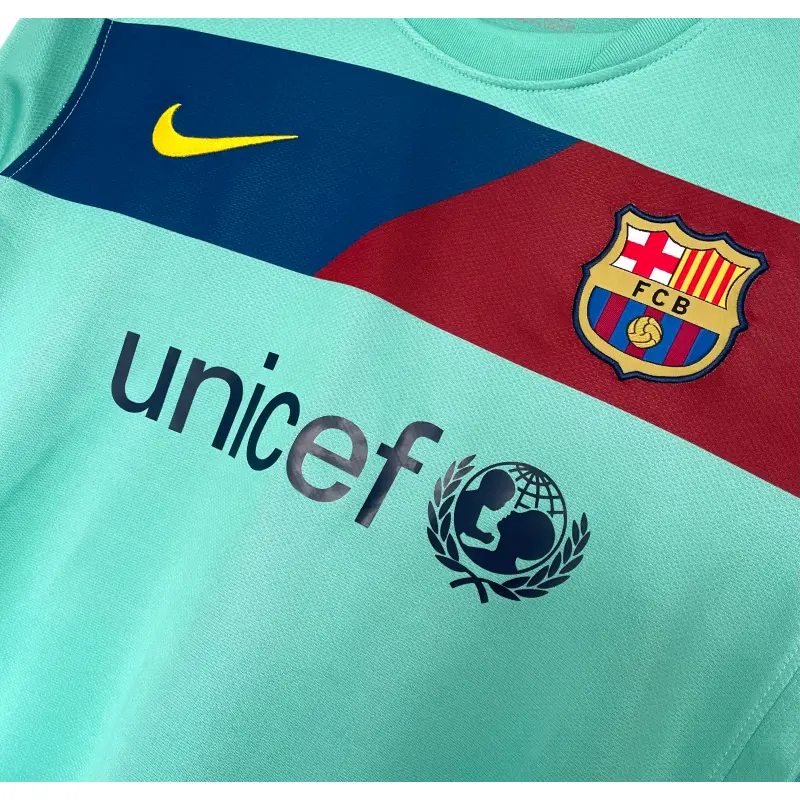 Camiseta Barcelona 2010/11 Away Retro ML Verde