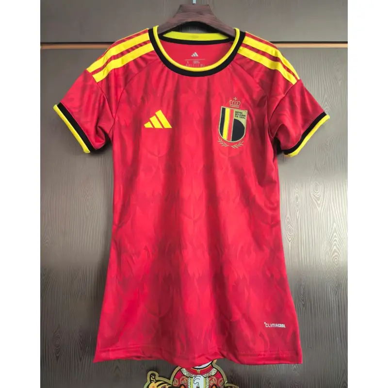 Camiseta Bélgica 2026 Home Mundial Rojo Mujer