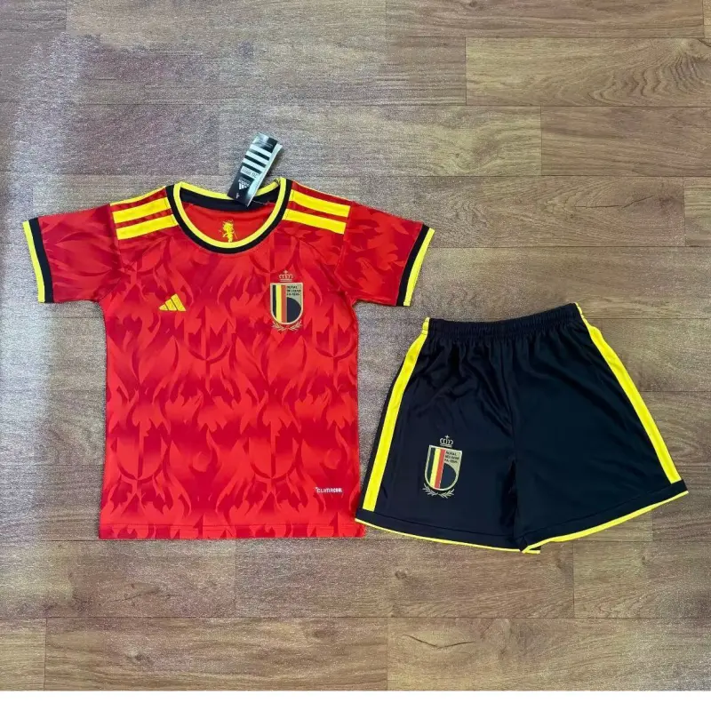 Camiseta Bélgica 2026 Home Mundial Rojo Niño Kit