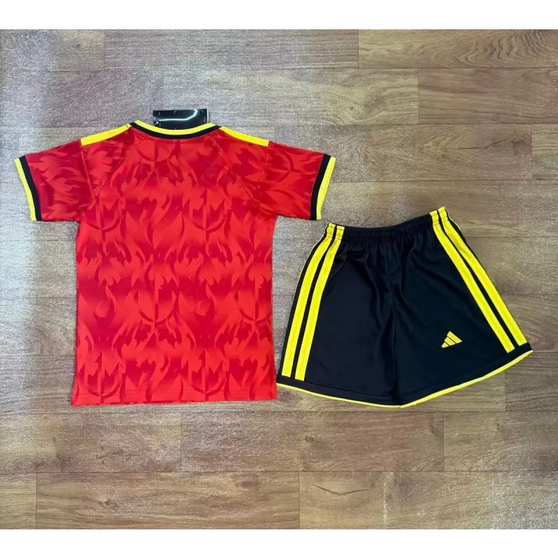 Camiseta Bélgica 2026 Home Mundial Rojo Niño Kit