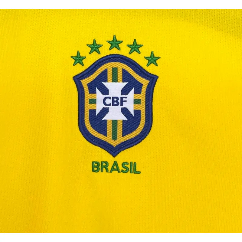 Camiseta Brasil 2004 Home Retro ML Amarillo