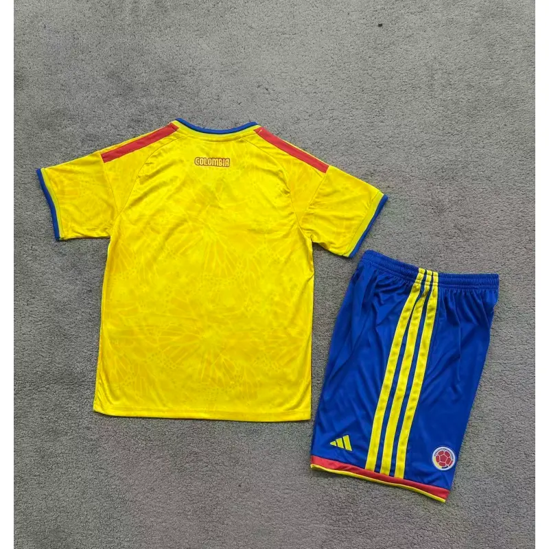 Camiseta Colombia 2026 Home Mundial Amarillo Niño Kit