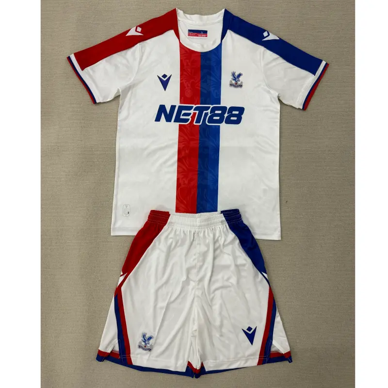 Camiseta Crystal Palace FC 2025/2026 Away Blanco/Azul/Rojo