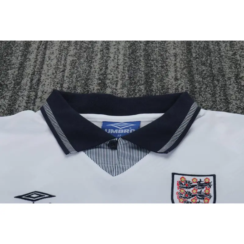 Camiseta Inglaterra 1990 Home Retro Blanco Niño Kit