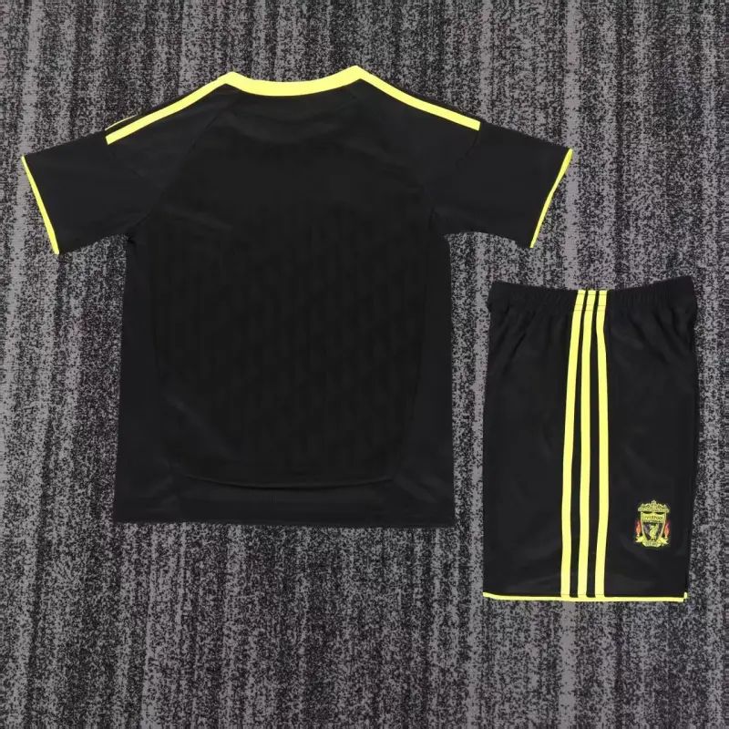 Camiseta Liverpool 2010/11 Third Retro Negro Niño Kit