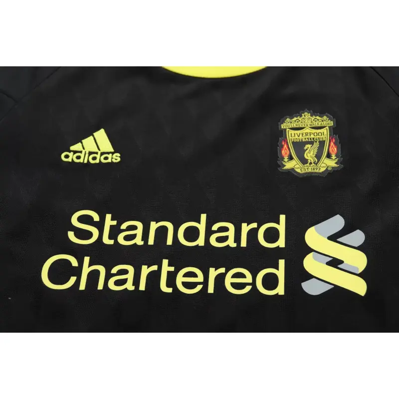 Camiseta Liverpool 2010/11 Third Retro Negro Niño Kit