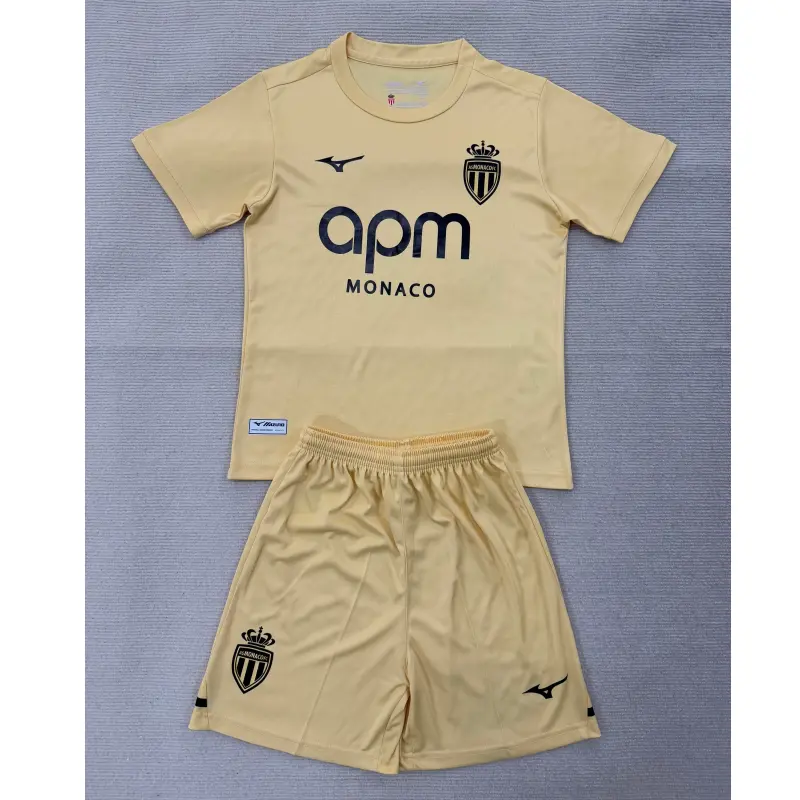 Camiseta Monaco 2025/2026 Third Amarillo Claro Niño Kit