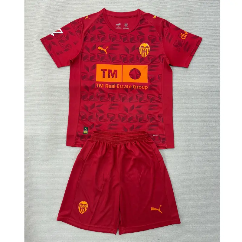 Camiseta Valencia 2025/2026 Away Rojo con Parche La Liga