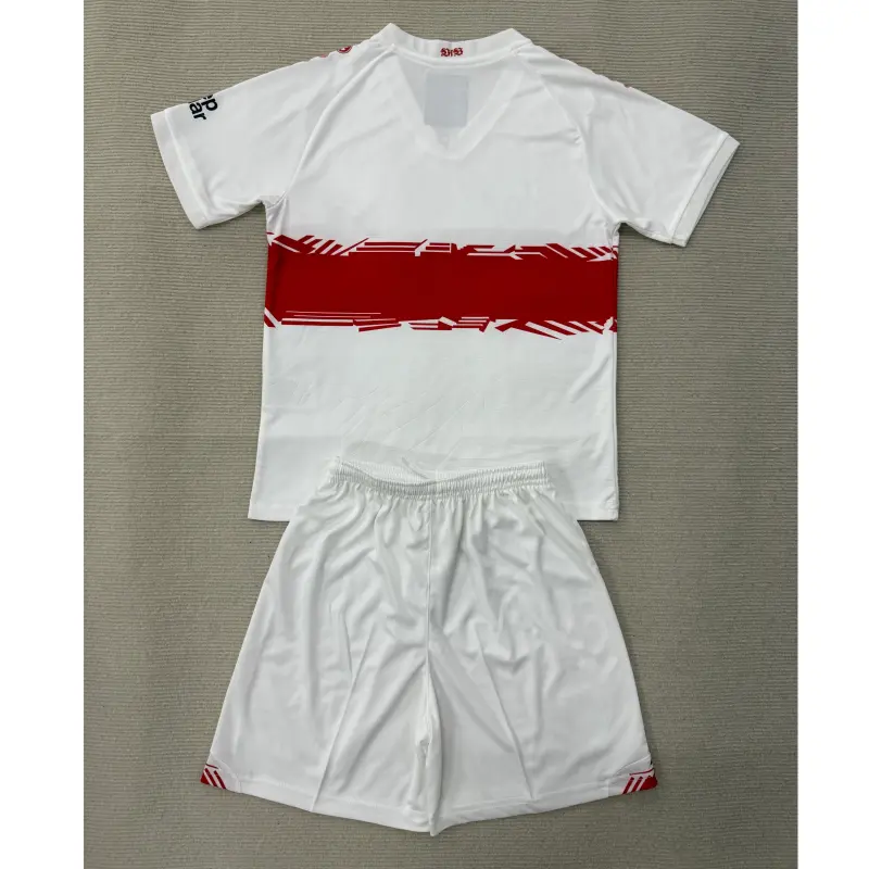 Camiseta VfB Stuttgart 2025/2026 Home Blanco Niño Kit