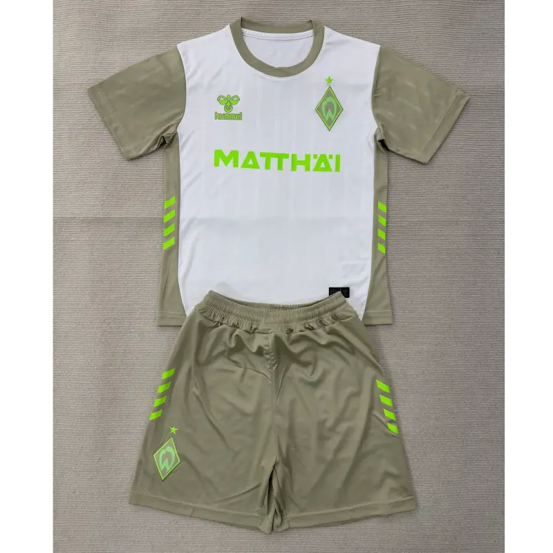 Camiseta Werder Bremen 2025/2026 Away Blanco/Gris Niño Kit