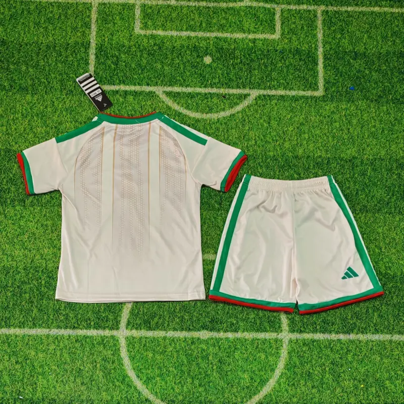 Camiseta Argelia 2026 Home Mundial Blanco Niño Kit