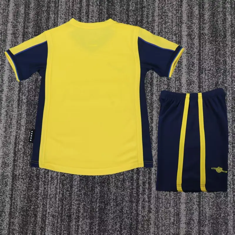 Camiseta Arsenal 2000/01 Away Retro Amarillo/Negro Niño Kit