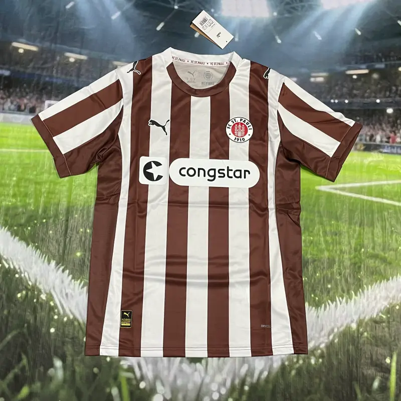 Camiseta FC St. Pauli 2025/2026 Home Blanco/Marrón