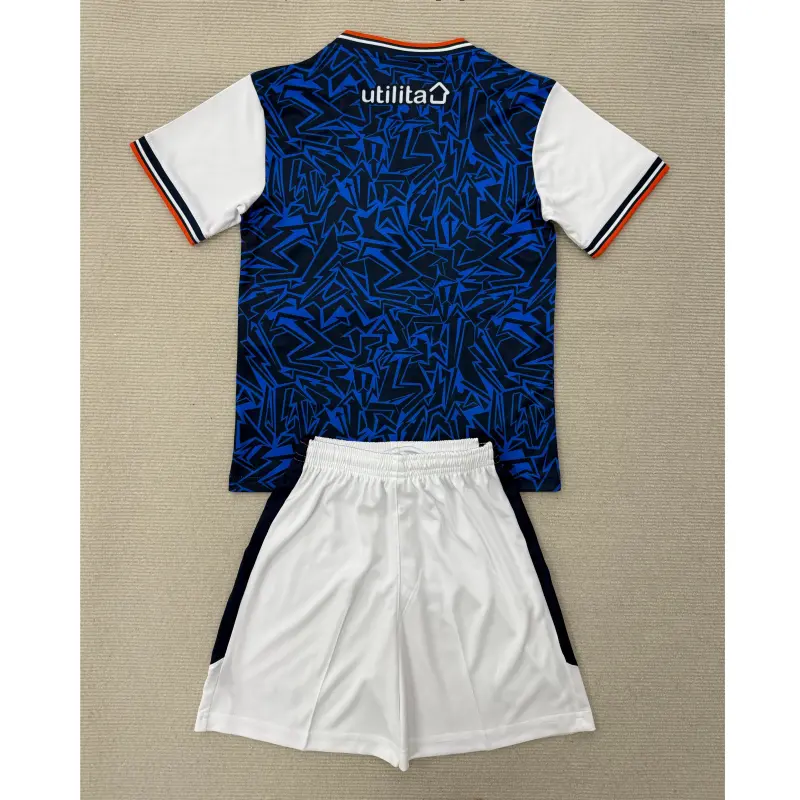 Camiseta Luton Town 2025/2026 Away Azul/Blanco Niño Kit
