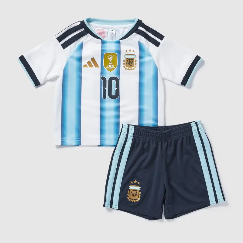 Camiseta Messi 10 Argentina 2026 Home Azul/Blanco Niño Kit