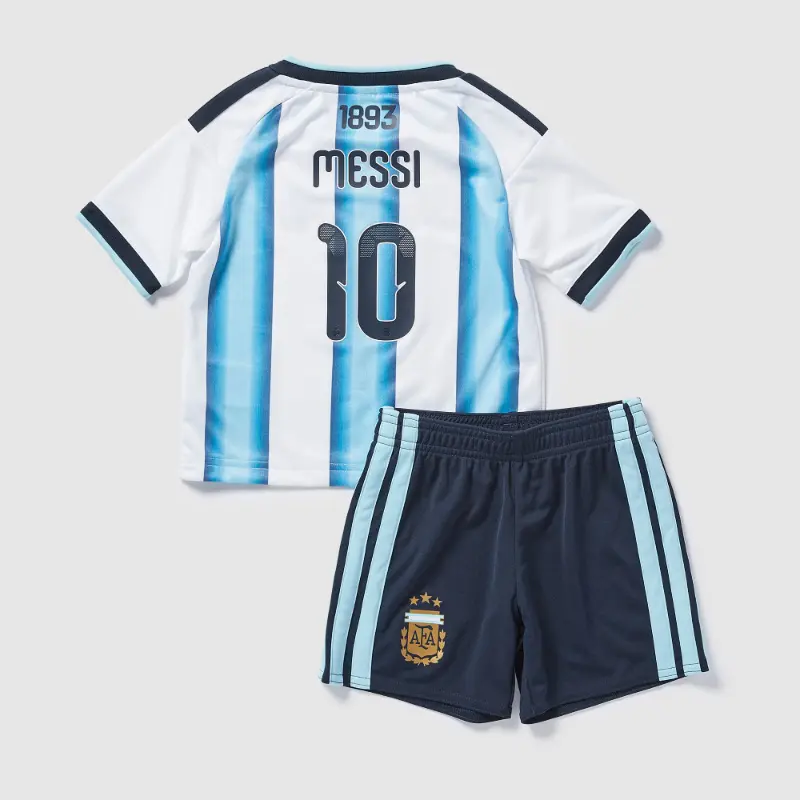 Camiseta Messi 10 Argentina 2026 Home Azul/Blanco Niño Kit
