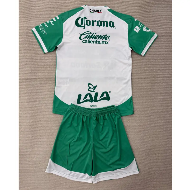Camiseta Santos Laguna 2025/2026 Home Verde/Blanco Niño Kit