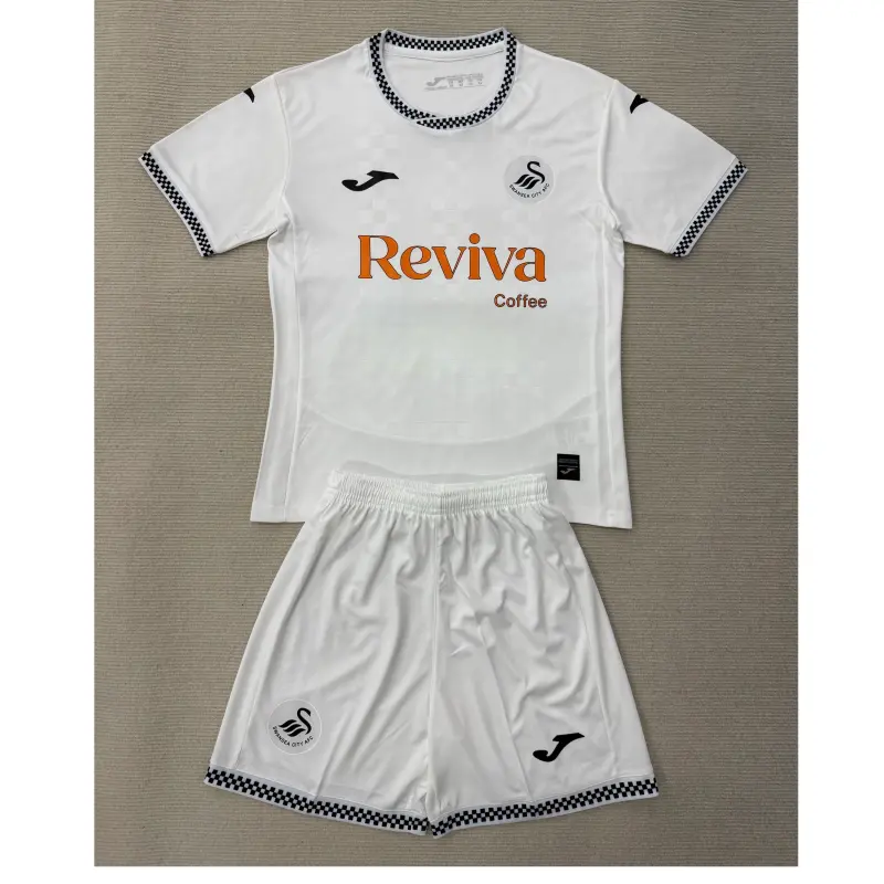 Camiseta Swansea City 2025/2026 Home Blanco Niño Kit