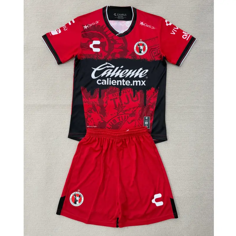 Camiseta Tijuana 2025/2026 Home Rojo Niño Kit