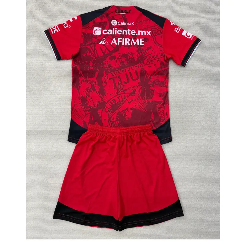 Camiseta Tijuana 2025/2026 Home Rojo Niño Kit
