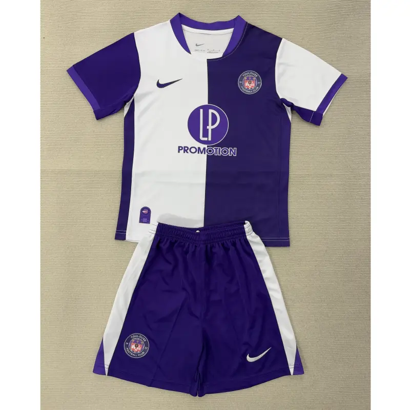 Camiseta Toulouse FC 2025/2026 Home Morado/Blanco Niño Kit