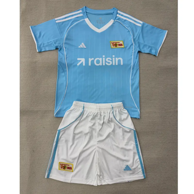 Camiseta Union Berlin 2025/2026 Third Azul Claro Niño Kit