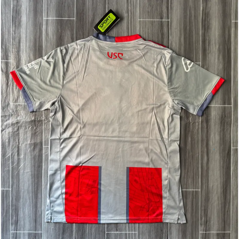 Camiseta US Cremonese 2025/2026 Home Rojo/Gris