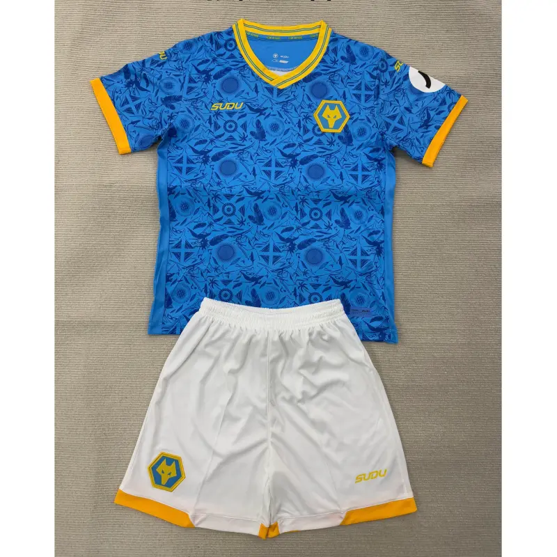 Camiseta Wolverhampton Wanderers 2025/2026 Third Azul Niño Kit