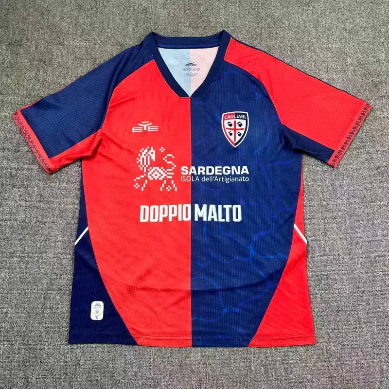 Camiseta Cagliari Calcio Home 2025/2026 Rojo/Azul