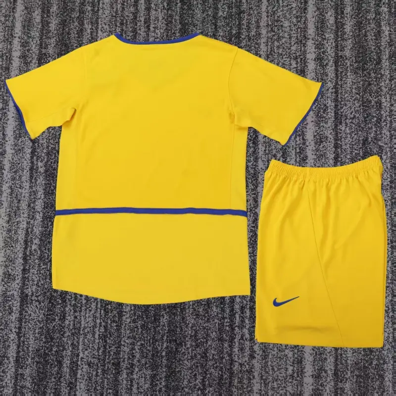 Camiseta Inter de Milan 2002/03 Third Retro Amarillo Niño Kit