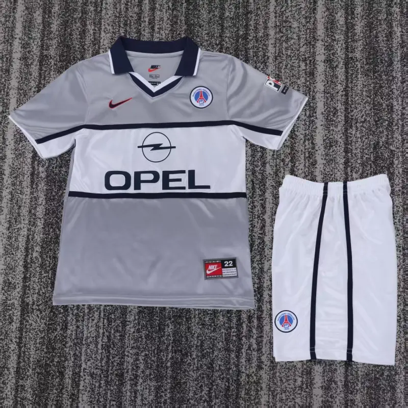 Camiseta PSG 2000/01 Away Retro Gris Niño Kit