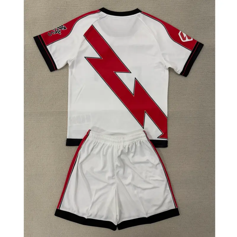 Camiseta Rayo Vallecano 2025/2026 Home Blanco/Rojo con Parche La Liga