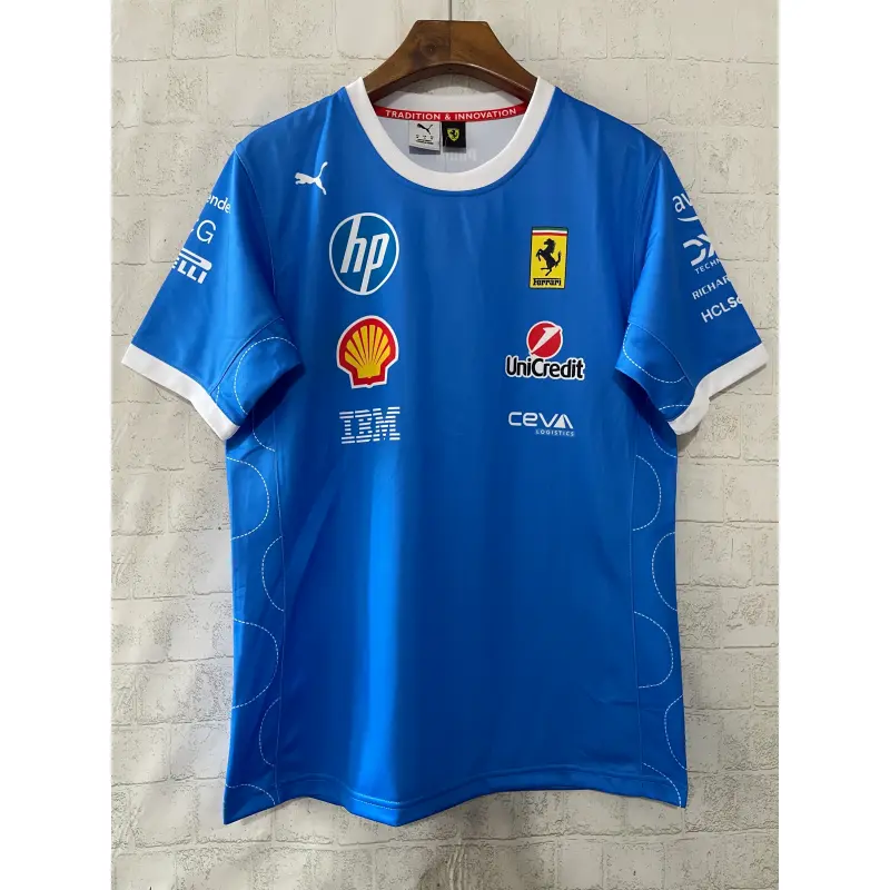 Camiseta Scuderia Ferrari F1 Racing Team Azul 2025