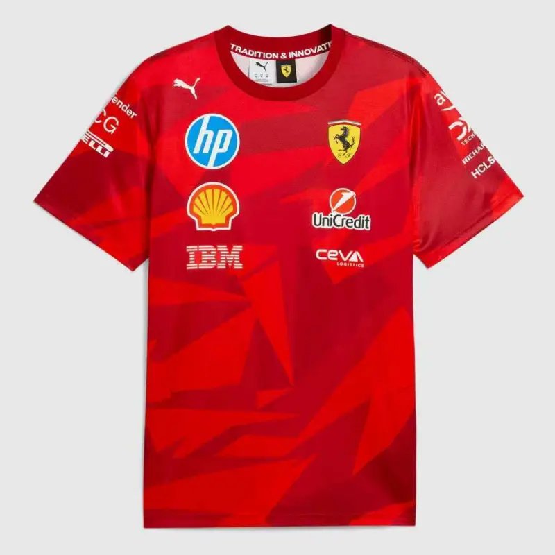 Camiseta Scuderia Ferrari F1 Racing Team Rojo 2026