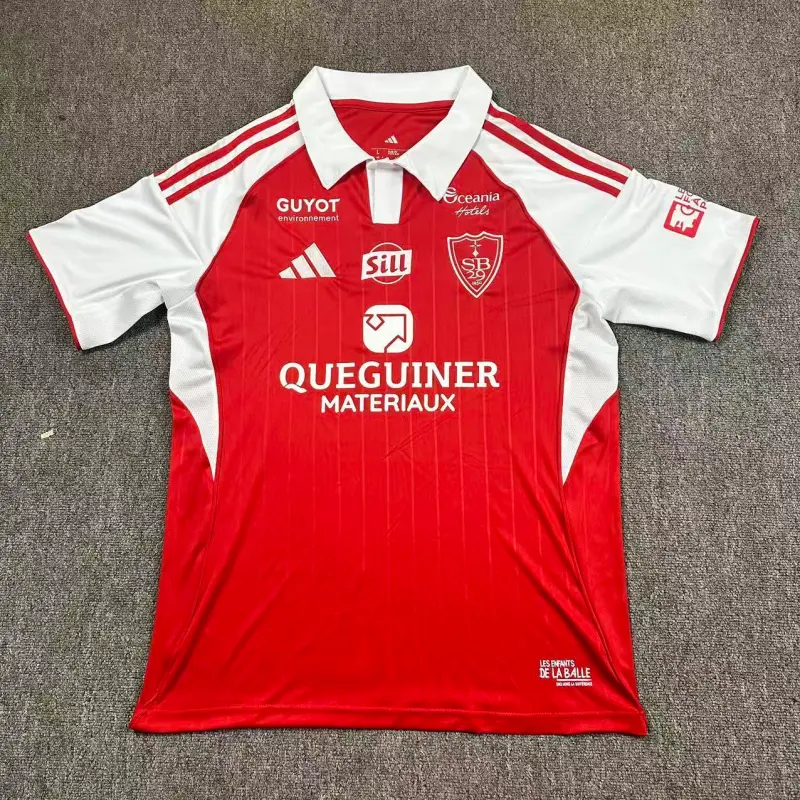 Camiseta Stade Brestois 2025/2026 Home Rojo