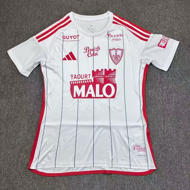 Camiseta Stade Brestois 2025/2026 Away Blanco