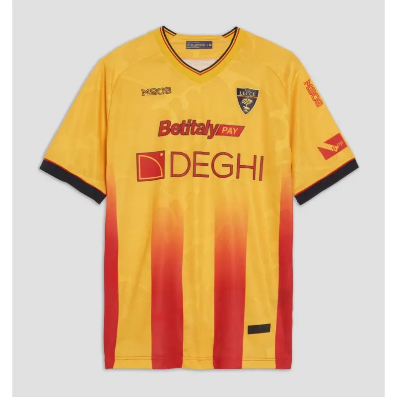 Camiseta US Lecce 2025/2026 Home Amarillo/Rojo
