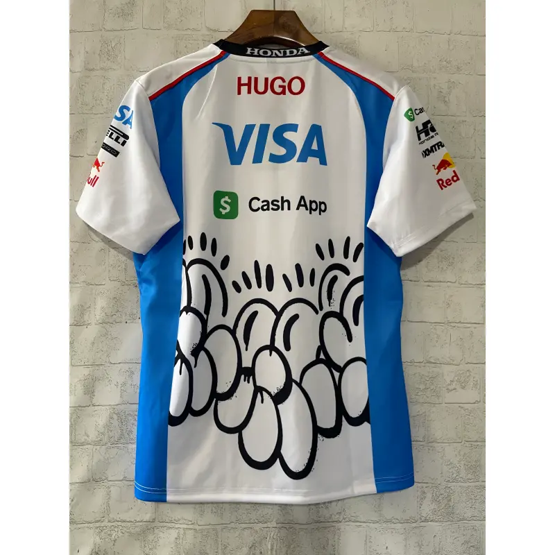 Camiseta Visa Cash App Racing Bulls Silverstone GP Blanco