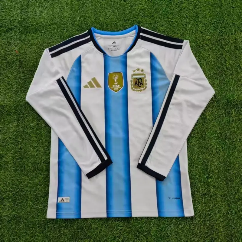 Camiseta Argentina 2026 Home ML Azul/Blanco con FIFA2022
