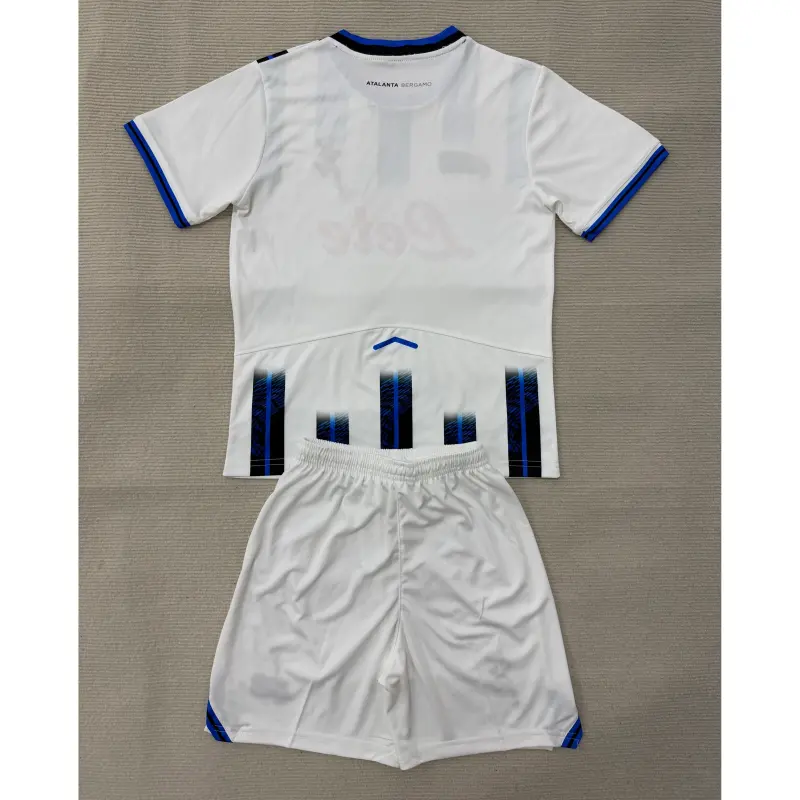 Camiseta Atalanta BC 2025/2026 Away Blanco Niño Kit