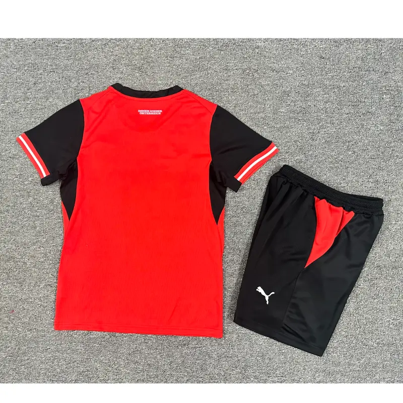 Camiseta Austria 2026 Home Mundial Rojo Niño Kit