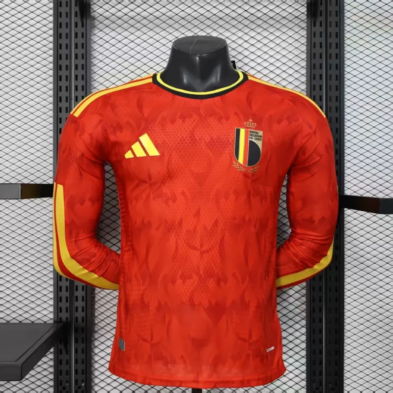 Camiseta Bélgica 2026 Home Mundial ML Rojo (EDICIÓN JUGADOR)