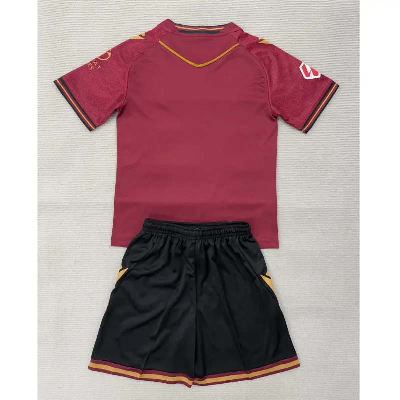 Camiseta Cadiz 2025/2026 Away Rojo Oscuro Niño Kit con Parche La Liga