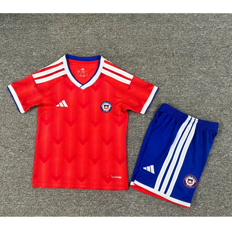Camiseta Chile 2026 Home Mundial Rojo Niño Kit